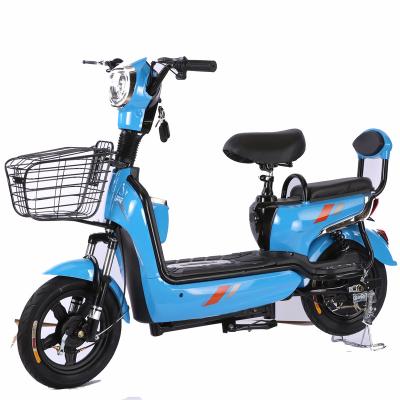 China Steel Shandong manufacturers wholesale adult two-wheel rechargeable battery car lithium battery electric bicycle for sale