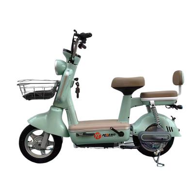 China Steel Electric Bicycle 14inch Vacuum Tyre Single Speed Scooter Electric City Bike for sale