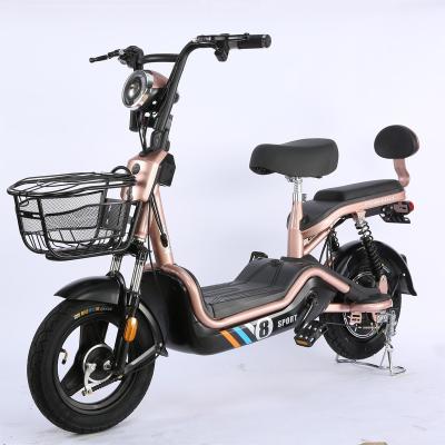 China Steel 350W 48V /60V12AH/20AH electric bicycle Easy to travel electric vehicles for sale