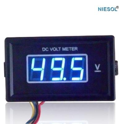 China Supply 85DM-50V Blue Color Digital Display 9V/12v DC Voltmeter 68*38 for sale