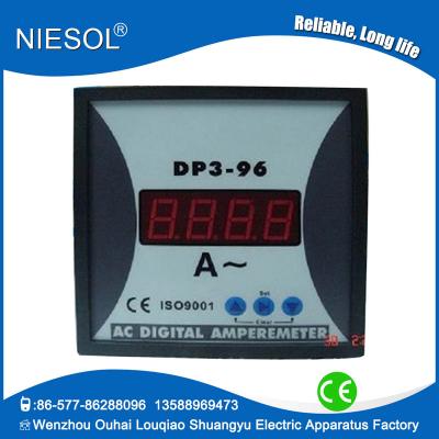 China Red Display Sell 96*96 DP3-A Digital Amp Meter DP3-96A for sale