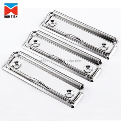 China Stationery Metal Nickel Clipboards Clip For A4 / A5 Folder Clip for sale