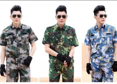 China Custom Made Army Military Uniforms , Durable Short Sleeve Military Uniform Jacket for sale