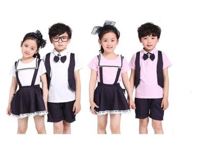 China Summer Lapel School Uniform Embroidery Quick Dry For Primary School Students for sale