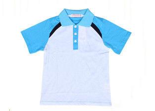 China Elegant Design Children's Style Clothing , Pure Cotton School Uniform Polo Shirts for sale