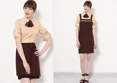 China Coffee Shop Fine Dining Restaurant Staff Clothing Unisex With High - End Suit for sale