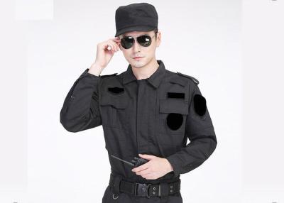 China Formal Collar Security Dress Uniform Velcro Opening And Closing Chest Bag Design for sale