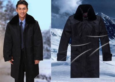 China Winter Dark Color Security Guard Uniform Wind Resistant With Two Pieces Set for sale