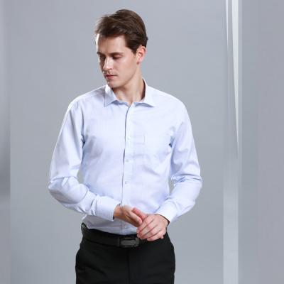 China White Cotton Adults Office Work Uniforms Curved Waist Design With Stand Up Collar for sale