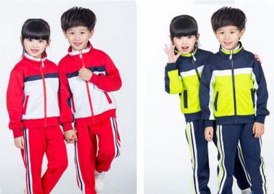 China Jersey Technics Colorful School Student Uniform Anti - Pilling For Sport Meeting for sale