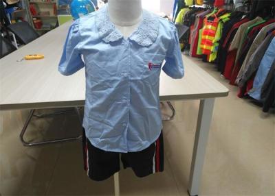 China Breathable Children's Style Clothing Light Blue Lapel For Secondary School Chorus for sale