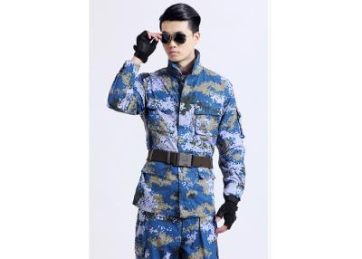 China Multi Taschen-Doppelt-Schnallen-Armee-Militäruniformen für Mann-anti- Falten-langlebiges Gut zu verkaufen