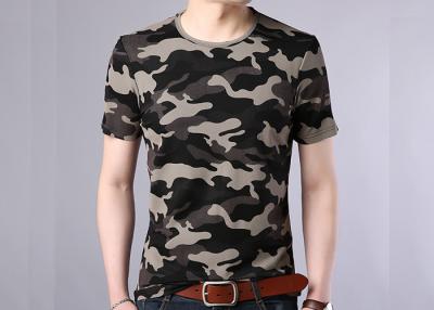 China Sommer-Baumwolle-Camo-Druck-T-Shirt, Weste des Mann-zufällige kurzen Ärmels zu verkaufen