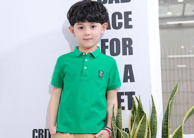 China Thin Shirt Half Sleeve Embroidery Children's Style Clothing Boys Polo Shirts for sale