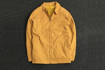 China Classic Durable Yellow Polyester Coat Jacket Oversize / Men's Casual Jackets for sale