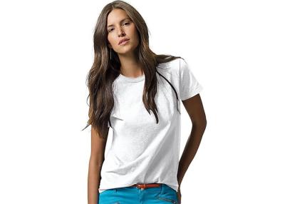 China Blank Cotton Casual T Shirts and Tops For Women / O Neck Ladies Tee for sale