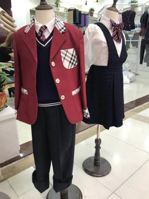 Chine Les sports faits sur commande de jupes de blazer de gilet de chemise conçoivent uniforme scolaire primaire d'université formelle le haut pour les enfants des enfants de professeur à vendre