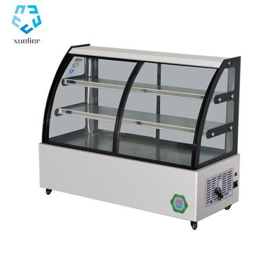 China Double-temperature Cake Display Cabinet RO Cabinet Glass Cabinet Powered Mixing Console for sale