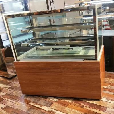 China Custom Hotel Refrigerator Cake Display Refrigerated Bread Showcase Cabinet for sale