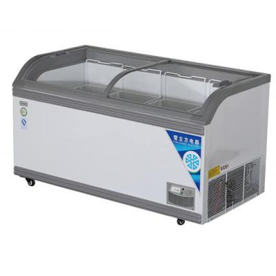 China 2021 Single-Temperature Meat Chest Used Display Freezer Island Freezer For Frozen Food for sale