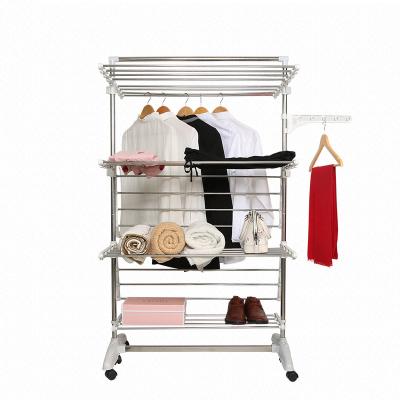 China Eco-friendly Stainless Steel Home Laundry Drying Rack Rack Towel Hanger Rack Clothes Rack Rack for sale