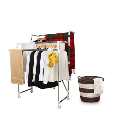 China High Quality Eco - Friendly Laundry Rack Foldable Stainless Steel Clothes Drying Rack for sale