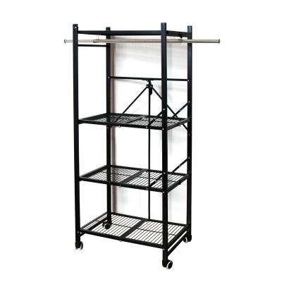 China Sustainable Wholesale Bathroom Store Foldable Storage Rack Wire Shelving for sale