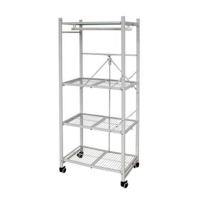 China Hot Sale Factory Price Folding Warehouse Storage 4 Layers Light Duty Rack for sale