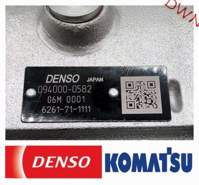 China DENSO Diesel fuel injection pump  094000-0582 =  6261-71-1111  for  komatsu  Excavator Engine for sale