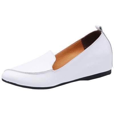 China Curvy Women Leather Fashion Comfort Shoes For Spring&Summer 2020 for sale