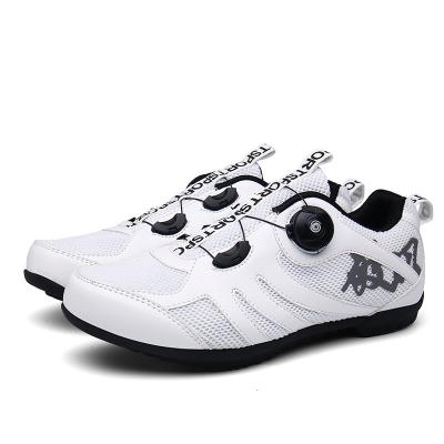 China Fashion Flat Black Breathable Man White Cycling Shoes Road Bike Shoes for sale