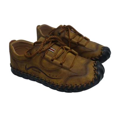 China New fashion round casual shoes for men relieve fashion men's genuine leather shoes for sale