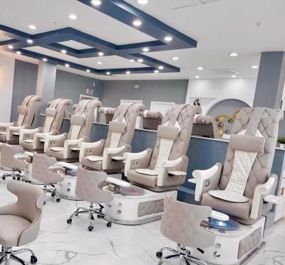 China Eletric Nail Salon Electric Massage Manicure Foot Spa Luxury Pedicure Chairs for sale