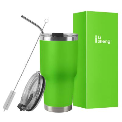 China Disposable In Stock New Popular Outdoor Double Wall Tumbler 20oz 30oz Travel Mug Stainless Steel Suitable For Car Cup Holder for sale