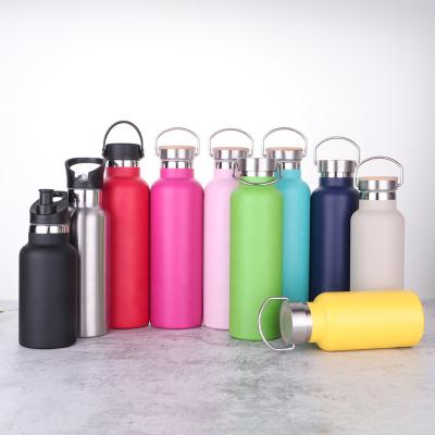 China Sustainable Ready To Ship Standard Double Wall Mouth With Multiple Lids Vacuum Insulated Stainless Steel Sport Water Bottle for sale