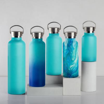 China 2021 New Design Viable Custom Double Wall Standard Mouth Logo Vacuum Insulated Stainless Steel Sport Water Bottle for sale