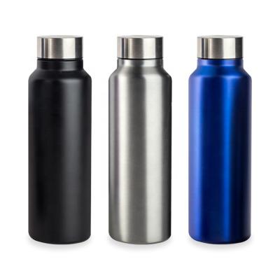 China Viable Standard Mouth Gym Running Sport BPA Free Stainless Steel Single Wall Water Bottles With Custom Logo for sale