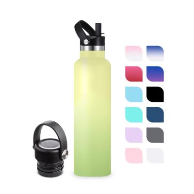 China Sustainable Factory Curved 20oz 30oz Leak Proof Double Wall Insulated Stainless Steel Custom Outdoor Water Bottle for sale