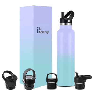 China 2021 Amazon Sustainable Hot Double Wall Insulated Outdoor Travel Standard Say Stainless Steel Sports Lipstick Water Bottle for sale