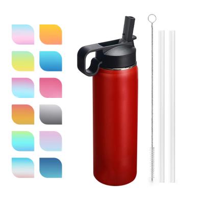 China 2021 Sustainable Hot Double Wall Vacuum Insulated Flask Wide Mouth Leak Proof BPA Free Custom Sports Water Bottle for sale