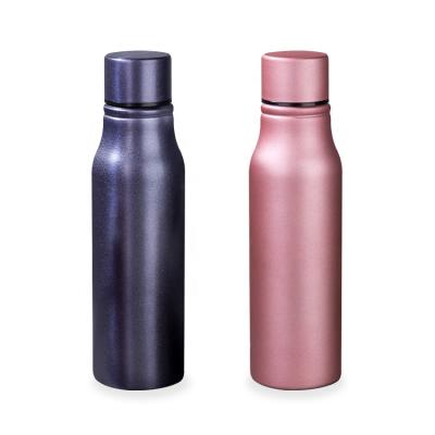 China 2021 Viable New Design Customized Logo Sublimation Stainless Steel Single Wall Online Gym Drinking Flask for sale