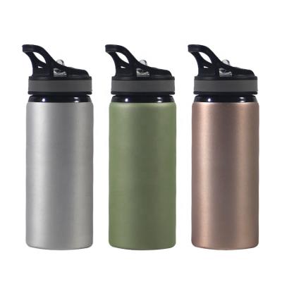 China Sustainable Promotional Sports Straight Single Wall Aluminum Water Bottle 12oz 14oz 17oz 20oz 24oz 30oz 34oz Metal for sale