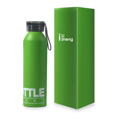 China Customized Viable Reusable Logo Metal Reusable Gym Sports Outdoor Camping Drinking Aluminum Flask 650ML Water Bottle for sale