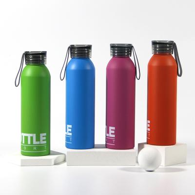 China Hot Sale Customized Viable BPA Free Leak Proof Gym 500ml 750ml 1000ml Drinking Flask Sports Single Wall Aluminum Water Bottle for sale