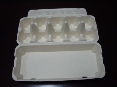 China Green Packaging Material Paper Pulp Egg Cartons With Customized Size And Color for sale