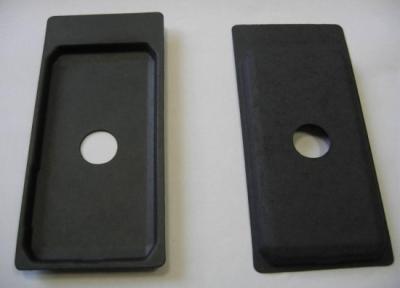 China Green Packing Black Moulded Fibre Products 100% Biodegrable Enviromental Friendly for sale