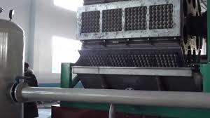 China PLC Touch Screen Control Paper Egg Tray Machine , Egg Crate Making Machine  for sale