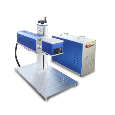 China Hot Sale Pigeon Bird Ring Jewelry Iron Gold Chain Pigeon Ring 20w 30w 50w Automated Loading Fiber Laser Making Engraving Machine for sale