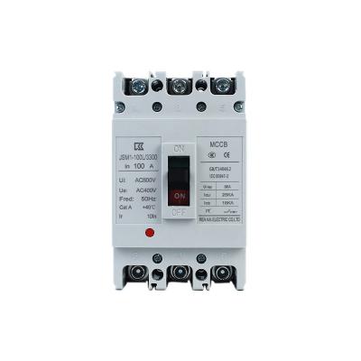 China 100 Amp Square PV DC Power Equipment Residual Current Molded Case Circuit Breakers for sale