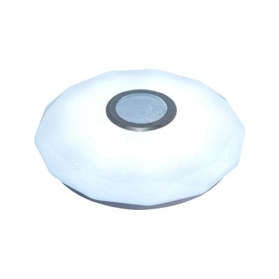 China Surface Mounted Newest Wifi BT Ceiling Light With Smart Remote Control Music Speaker Bedroom LED Colorful Light Mobile APP Remote Control for sale